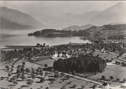 France Postcard: Talloires Lake Annecy Abbey Aerial Mountain View XT2779