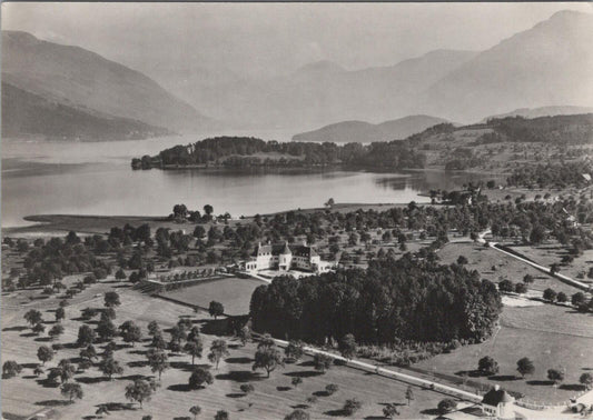France Postcard: Talloires Lake Annecy Abbey Aerial Mountain View XT2779
