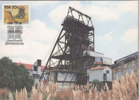 South Africa Postcard: Johannesburg Mining The Golden City 1986 - XT2805