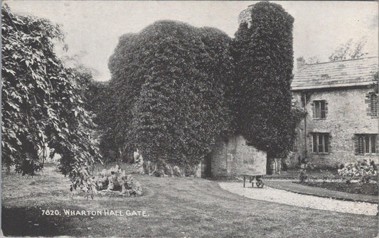 Cumbria Postcard - Wharton Hall Gate,  near Kirkby Stephen  XT608