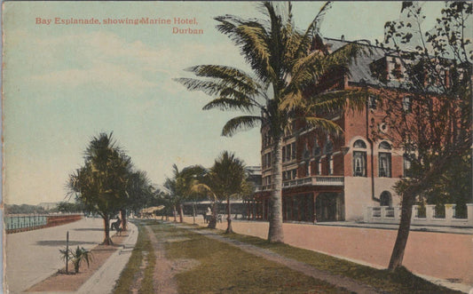 South Africa Postcard - Marine Hotel on the Bay Esplanade in Durban  XT612