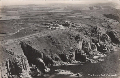 Cornwall Postcard - Aerial View of Land's End  XT624