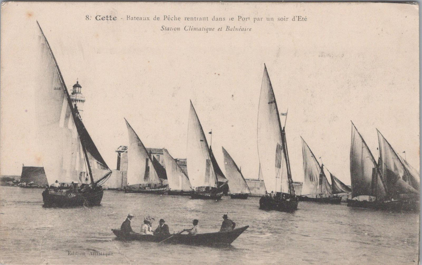 France Postcard - Cette / Sete, Fishing Boats Returning To The Port  XT639