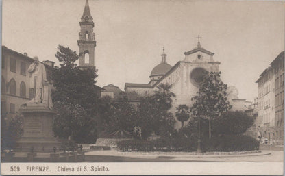 Italy Postcard - Basilica di Santo Spirito in Florence  XT640