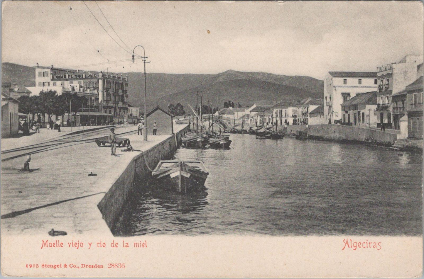 Spain Postcard - Río de la Miel, near the Muelle Viejo, Algeciras  XT656