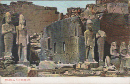 Egypt Postcard -Thebes, Ramesseum, Mortuary Temple of Pharaoh Ramesses II -XT659