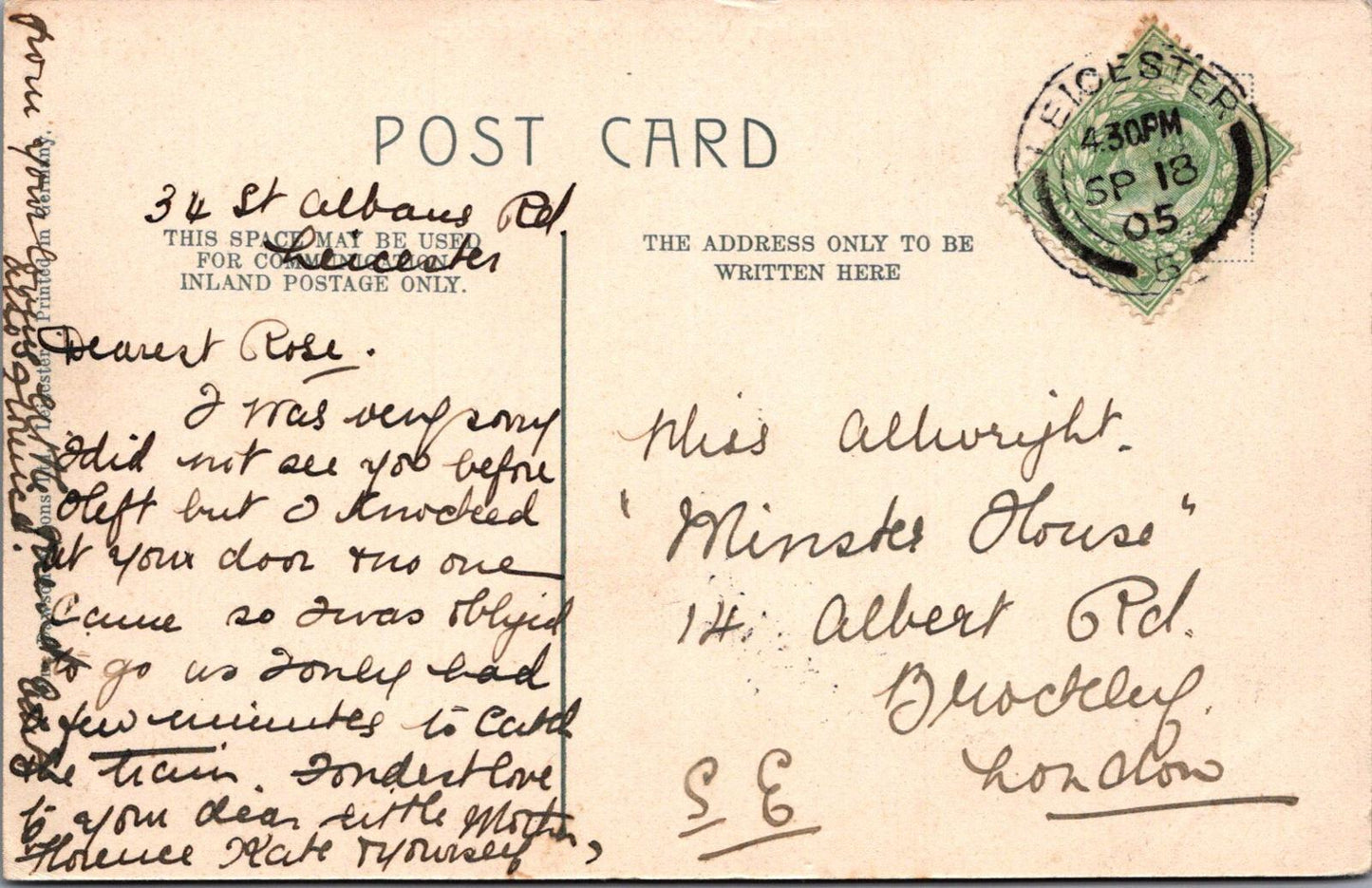 Leicestershire Postcard - Pavilion, Victoria Park, Leicester  XT662