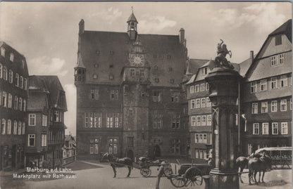Germany Postcard - Rathaus (Town Hall) of Marburg an der Lahn in Hesse  XT664
