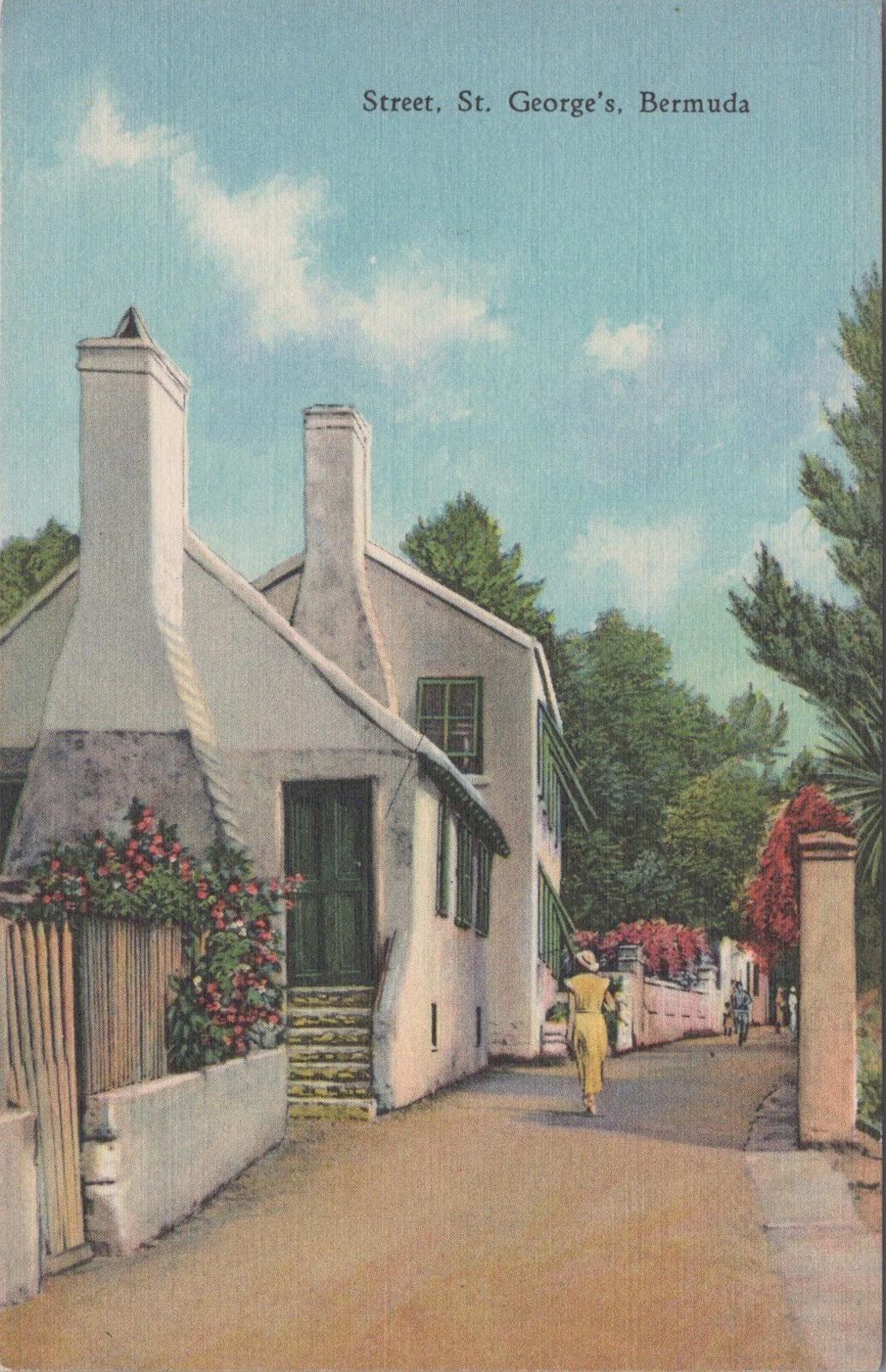 Bermuda Postcard - A Street in St George's    XT678