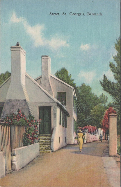 Bermuda Postcard - A Street in St George's    XT678