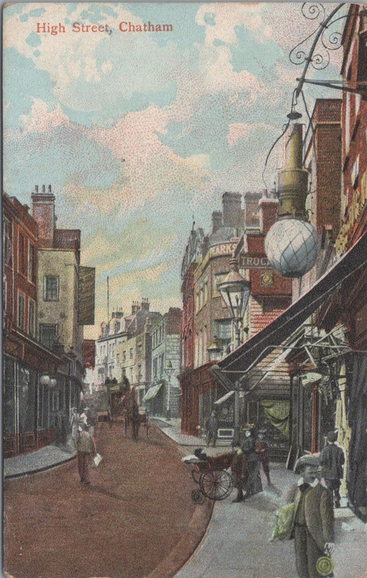 Kent Postcard - The High Street, Chatham  XT687