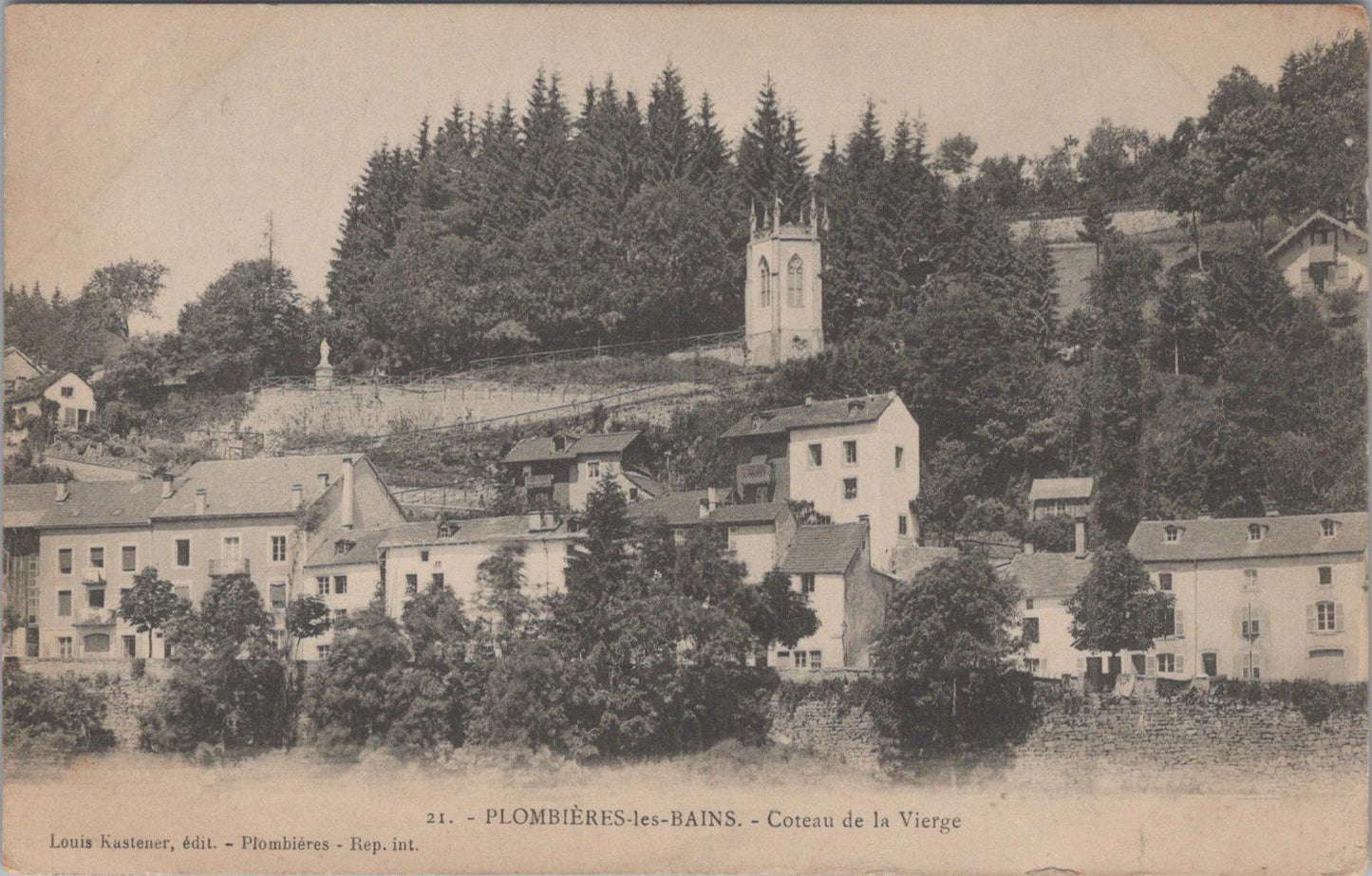 France Postcard - Coteau de la Vierge, Plombières-les-Bains  XT688