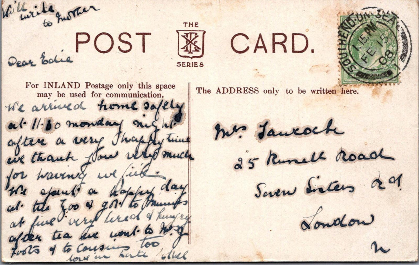 Essex Postcard - In Chalkwell Hall Public Park, near Leigh-on-Sea  XT691