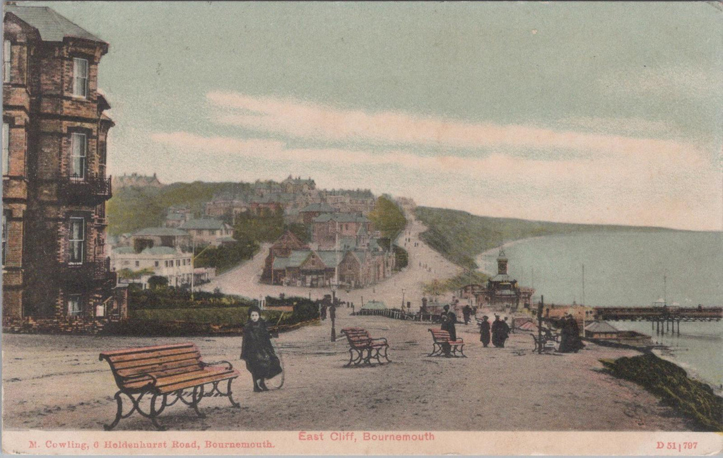 Dorset Postcard - The East Cliff, Bournemouth   XT693