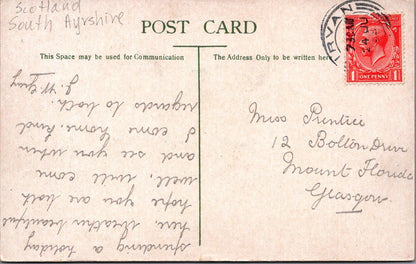 Scotland Postcard - Breakwater and Golf Course, Girvan, Ayrshire  XT699