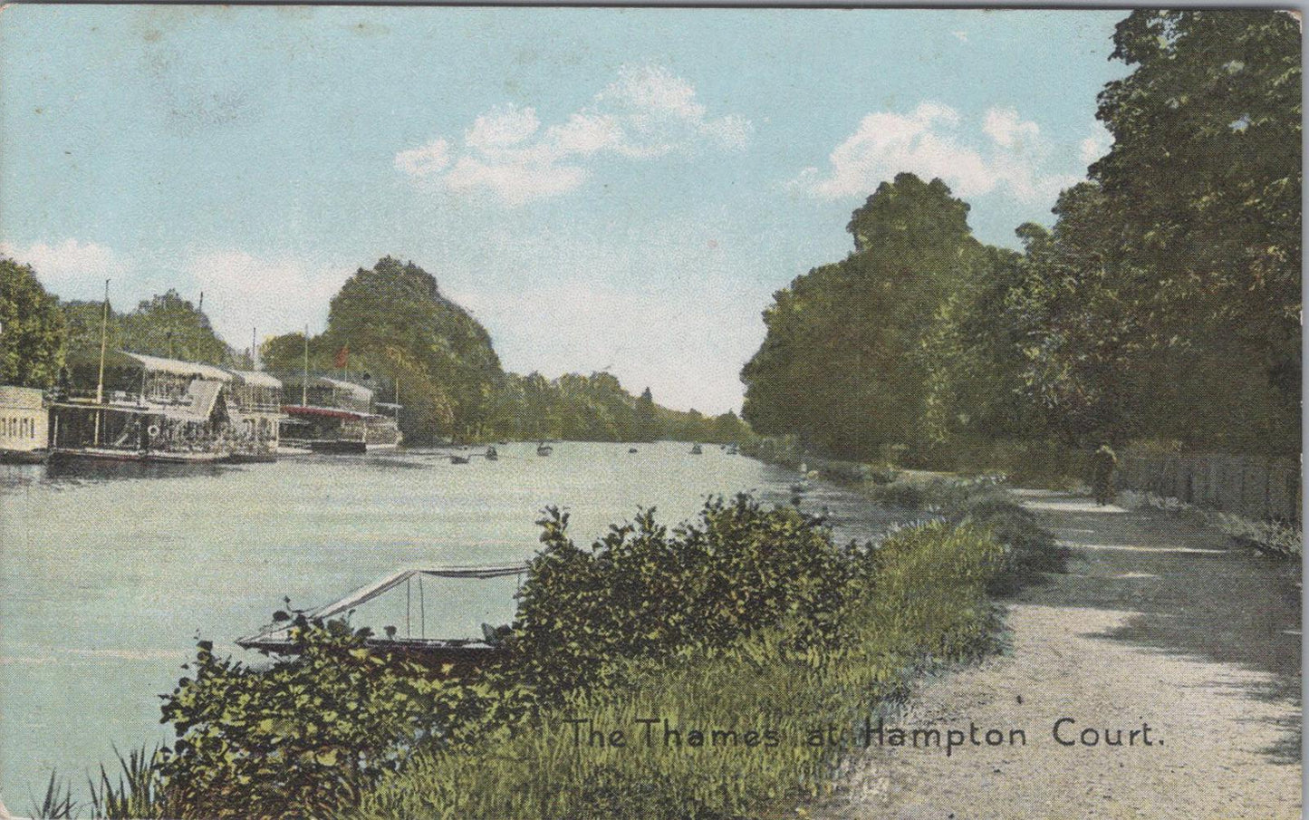 Middlesex Postcard - The Thames at Hampton Court  XT714