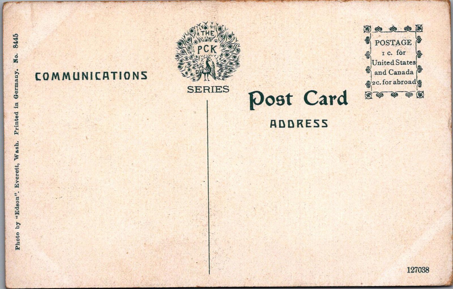 America Postcard - Fir Stump Cabin, Clark Park, Everett, Washington  XT738