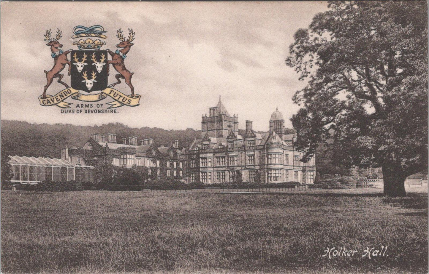 Cumbria Postcard - Holker Hall, a Grand Country House, Cark-in-Cartmel  XT743