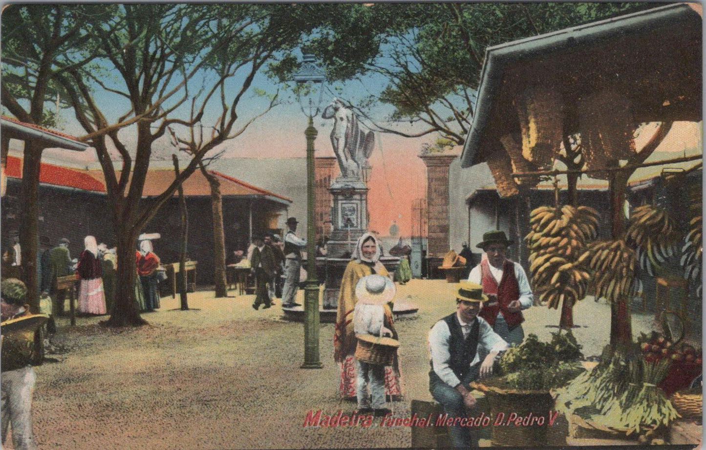 Portugal Postcard-Mercado D. Pedro V, Outdoor Marketplace,Funchal,Madeira XT775