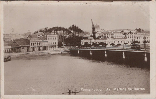Brazil Postcard - Avenida Martins de Barros, Recife, Pernambuco  XT783