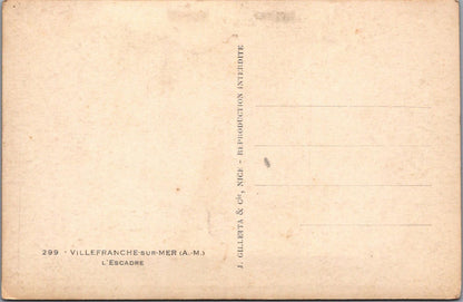 France Postcard - L'Escadre, Villefranche-sur-Mer, Alpes-Maritimes  XT789