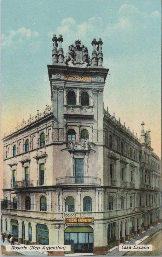 Argentina Postcard - Casa de España, Rosario  XT791