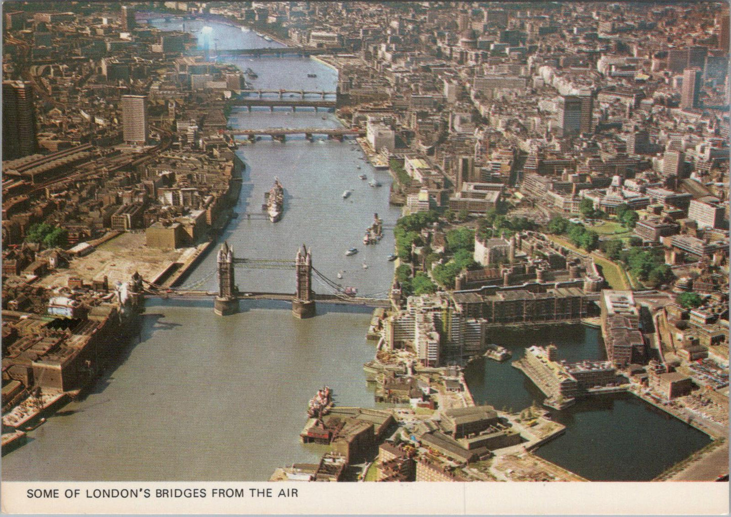 London Postcard - Some Of London's Bridges From The Air XT1146