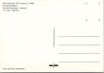 Netherlands Postcard-Stoommachine De Cruquius Pump Station,Haarlemmermeer XT1149