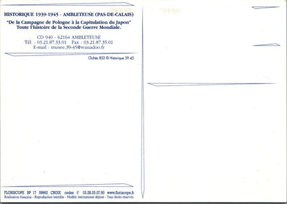 France Postcard - Second World War Museum, Ambleteuse, Pas-de-Calais XT1174