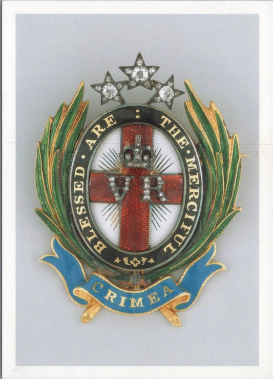 Military Postcard - Gold Enamelled Brooch, National Army Museum XT1179