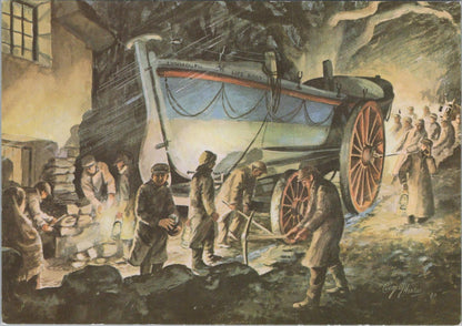 Art Postcard - Royal National Lifeboat Institution,7A The Overland Launch XT1183
