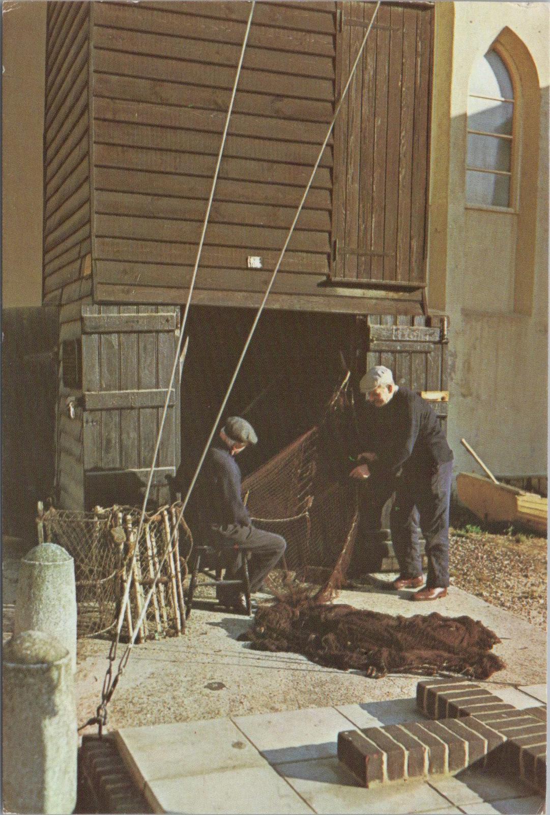Sussex Postcard - Fishing Nets, Fishermen's Museum, Hastings  XT1189