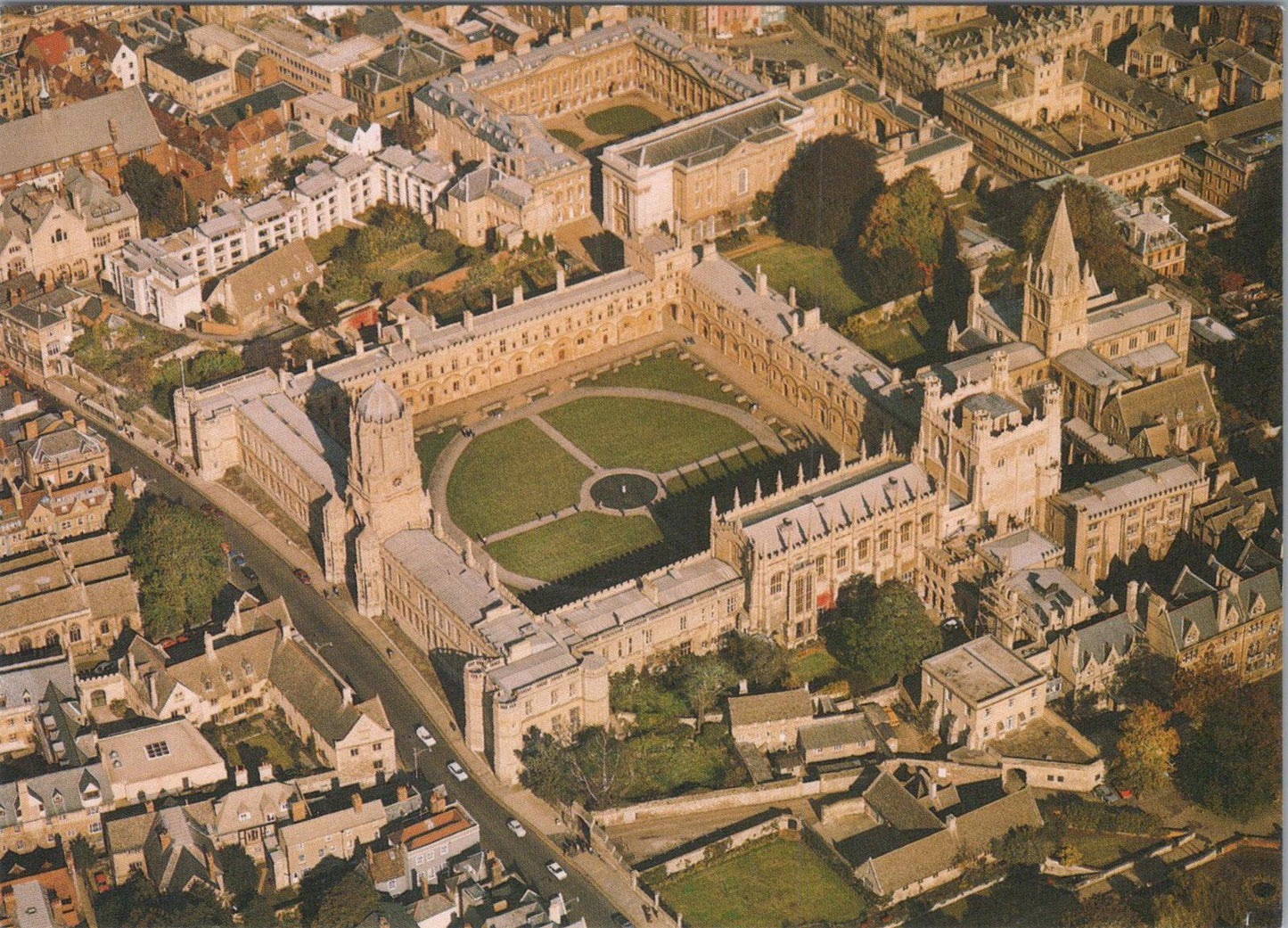 Oxfordshire Postcard - Oxford, Christ Church From The Air   XT1200