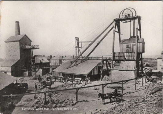 Cornwall Postcard - East Pool Whim and Headgear, Camborne/Redruth  RXT1206