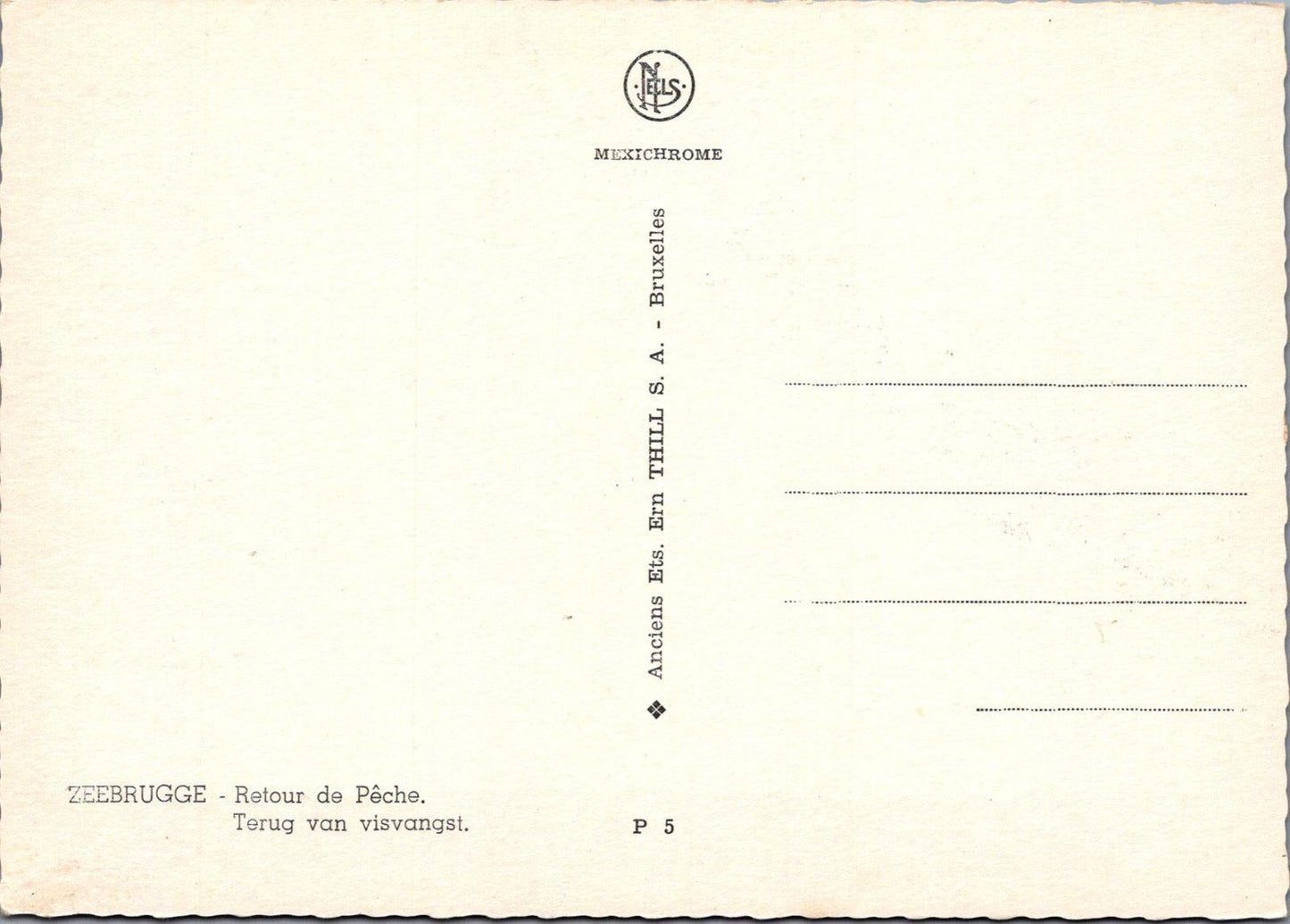 Belgium Postcard - Zeebrugge, Retour de Pêche / Terug van visvangst  XT1211