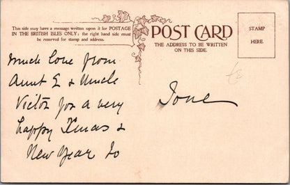 Greetings Postcard-Dutch Boy and Girl Sitting on a Fence, Ethel Parkinson XT1304