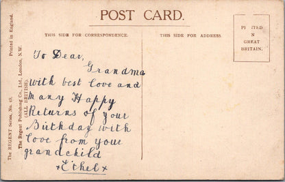 Greetings Postcard - Many Happy Returns of The Day, Vase of Flowers  XT1315