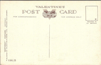 UK Postcard To Greet Your Birthday Poem Galleon Sailing Ship Flowers XT2436