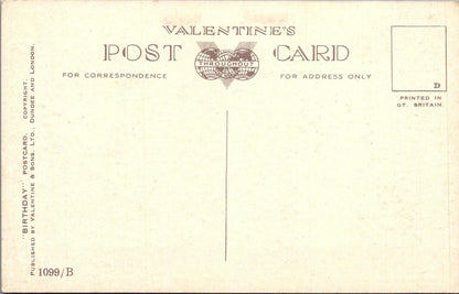 UK Postcard Wishes for a Perfect Birthday Poem Allan Junior Sundial XT2441