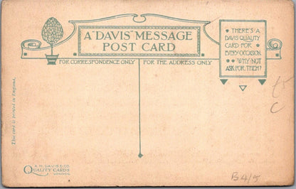 Message Postcard: A Happy Birthday. Country House Sunset XT1851