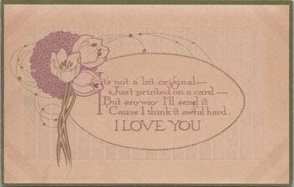 Motto Postcard: It's Not A Bit Original. I Love You Verse XT1854