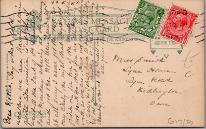 Greetings Postcard: Home Means You Verse Decorative Arts Landscape XT3393