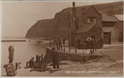 North Yorkshire Postcard: Staithes The Cod and Lobster Inn  XT2114
