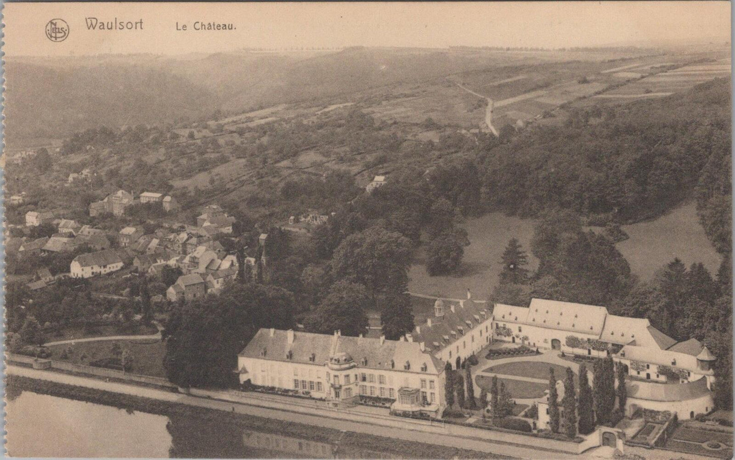 Belgium Postcard: Waulsort Le Chateau Panorama Ancient Abbey & Village  XT2124
