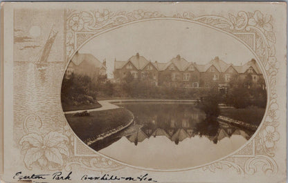 Sussex Postcard: Bexhill-on-Sea Egerton Park Boating Lake and Houses   XT2128