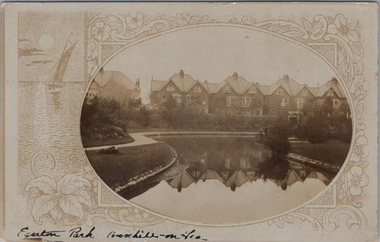 Sussex Postcard: Bexhill-on-Sea Egerton Park Boating Lake and Houses   XT2128
