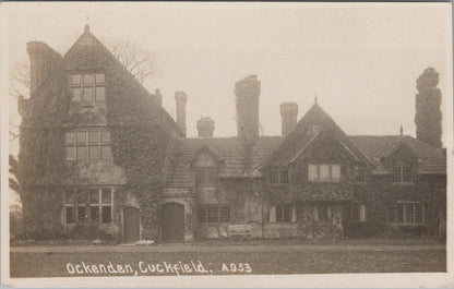 West Sussex Postcard: Cuckfield Ockenden Manor Elizabethan House   XT2129