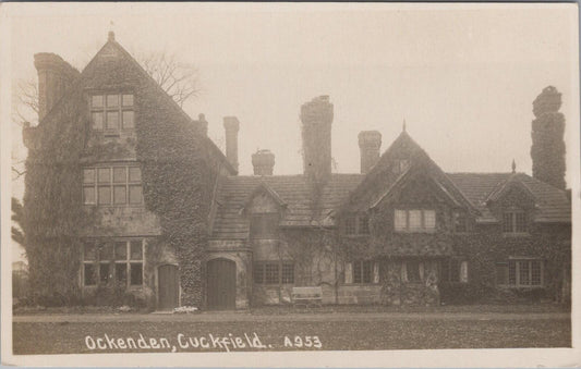 West Sussex Postcard: Cuckfield Ockenden Manor Elizabethan House   XT2129