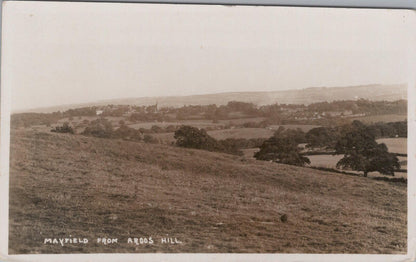East Sussex Postcard: Mayfield from Argos Hill Panoramic Landscape View  XT2130