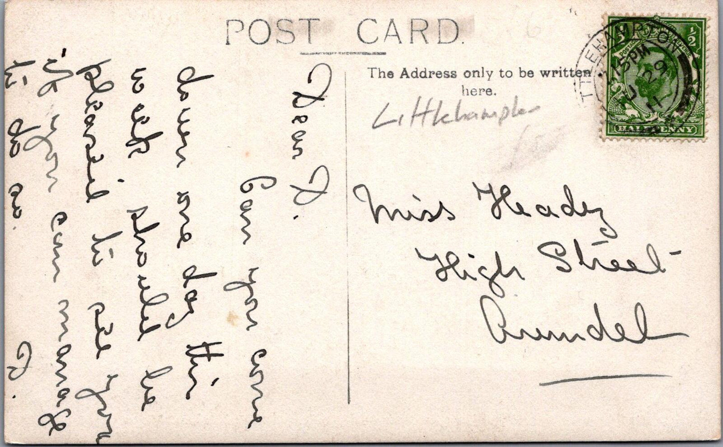 Sussex Postcard?: Littlehampton Pageant Chorus Girls in White Costumes  XT2135